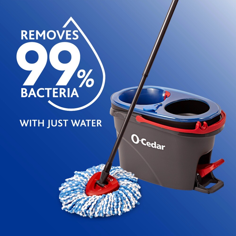 RinseClean Spin Mop Head Replacement, Machine Washable Microfiber Refill