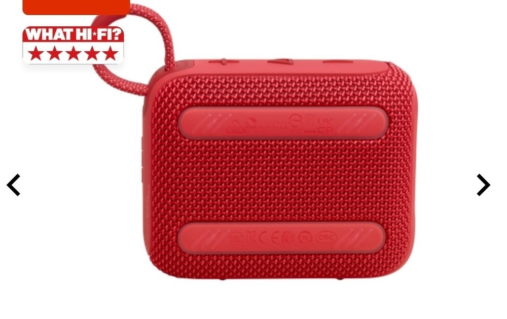 JBL - Go 4 Portable Bluetooth Speaker - Red - New In Box