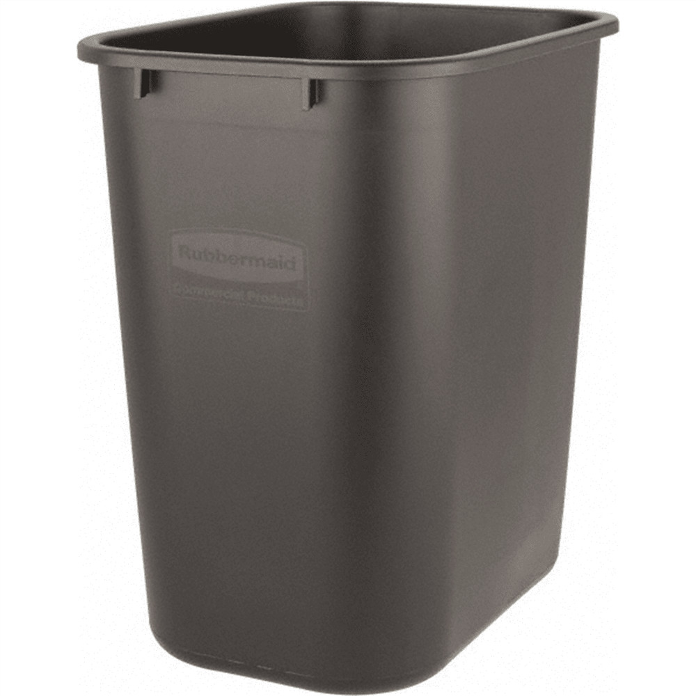 7 Gallon Office Trash Can, Black