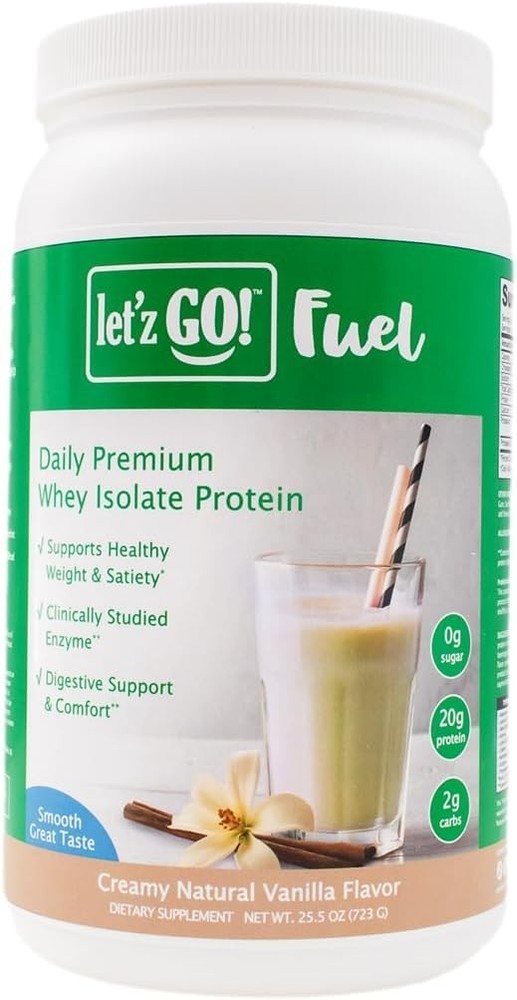 Premium Whey Isolate Postworkout Protein Powder with Digestive Enzymes Vanilla