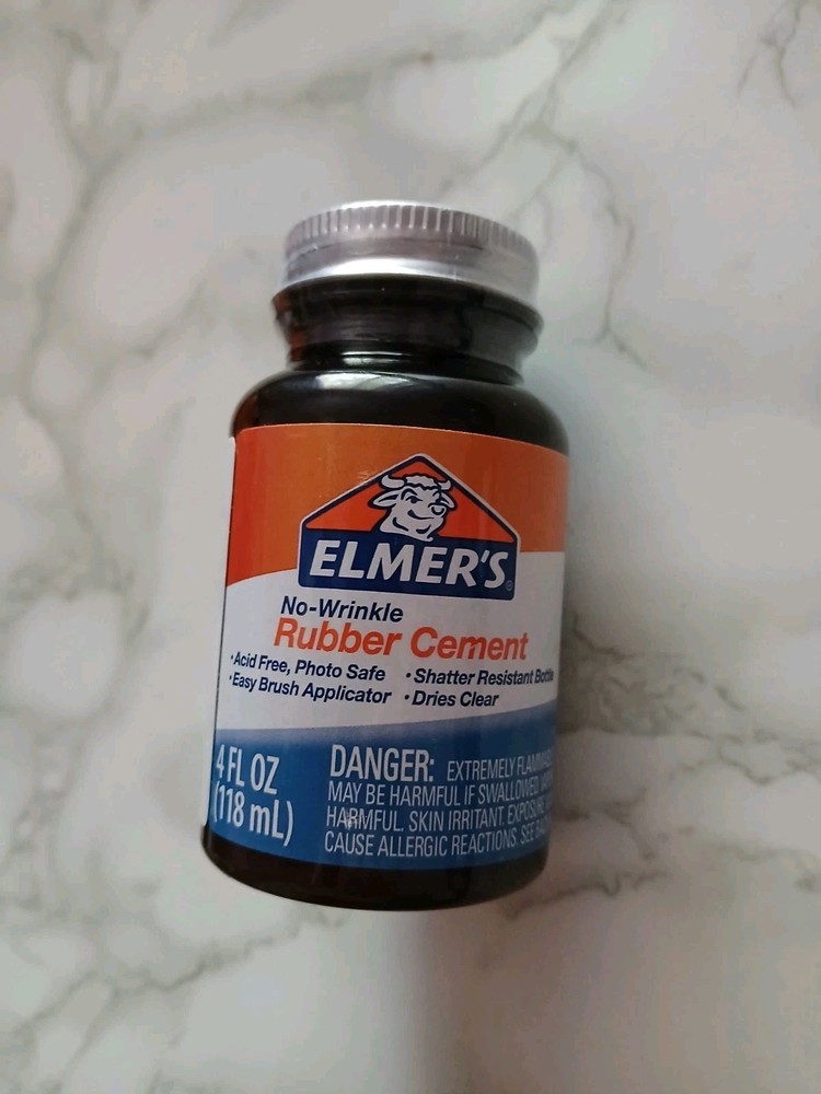 Elmer's Rubber Cement 4 oz Pack of 6