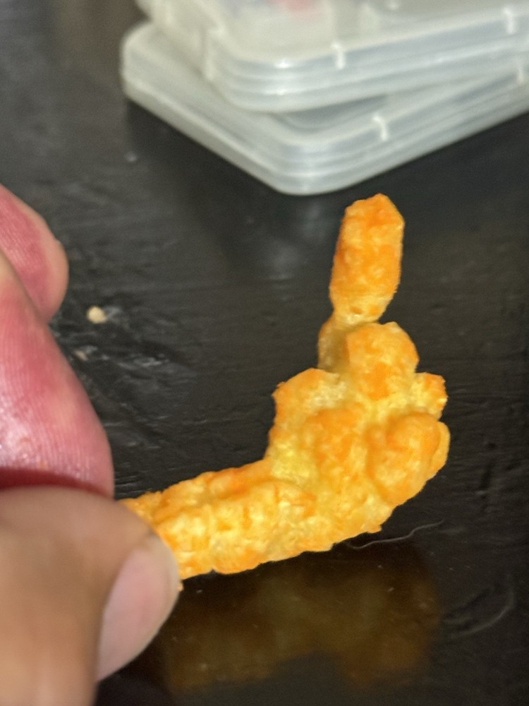 Cheetos Shape, Hand, Sticking Index Finger Up