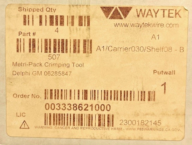 WAYTEK 507 METRI-PACK CRIMPING TOOL