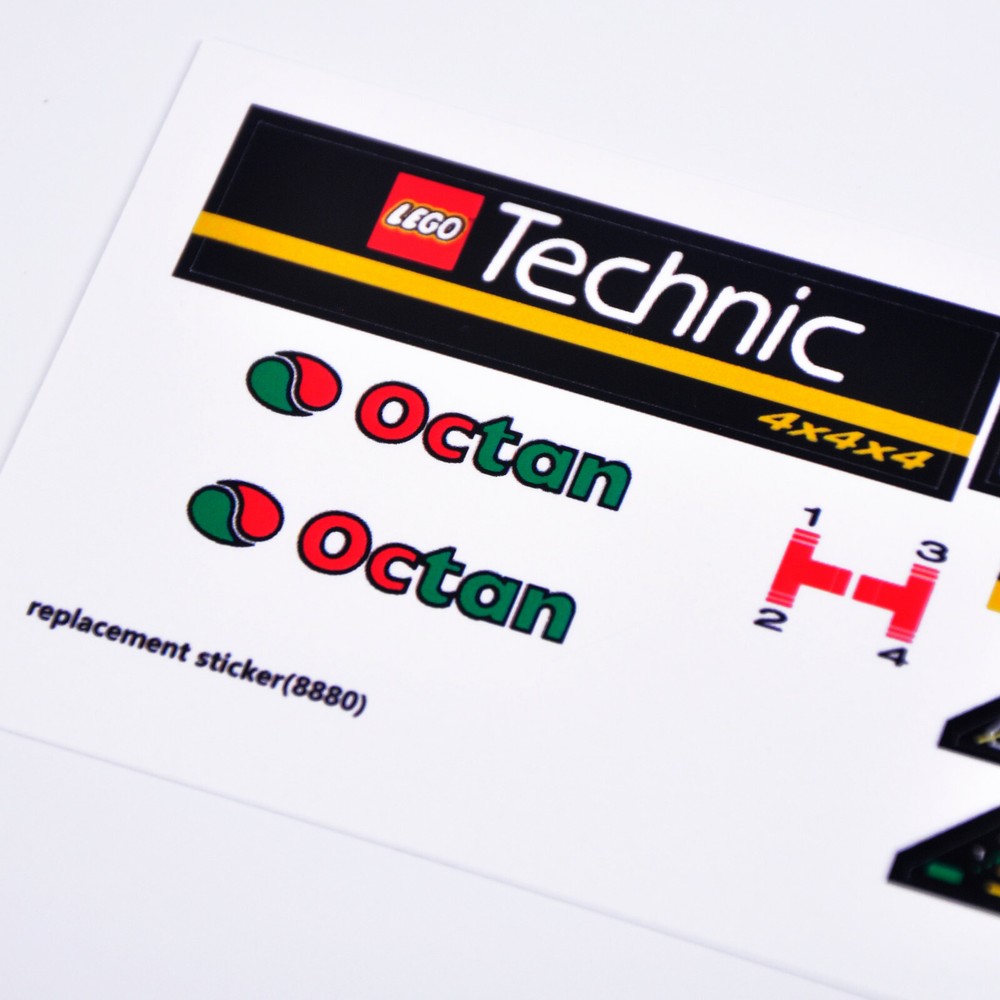 Replacement sticker for set 8880 Precut sticke