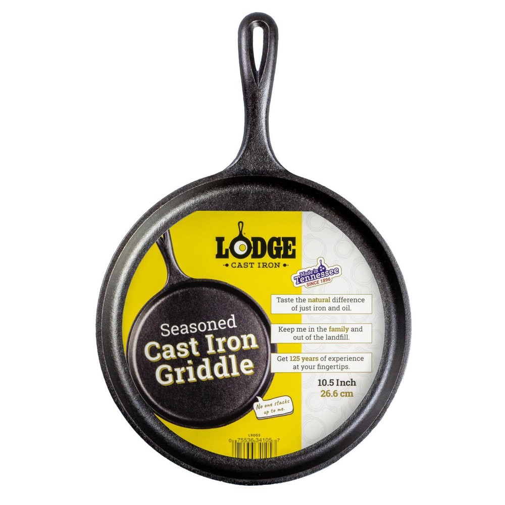 Lodge Logic Cast Iron Old-Style Round Griddle