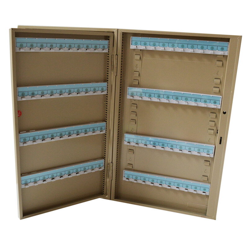 Wall Mounted-type Ironhide Key Cabinet 160 Hooks Lock Box with Key Cards