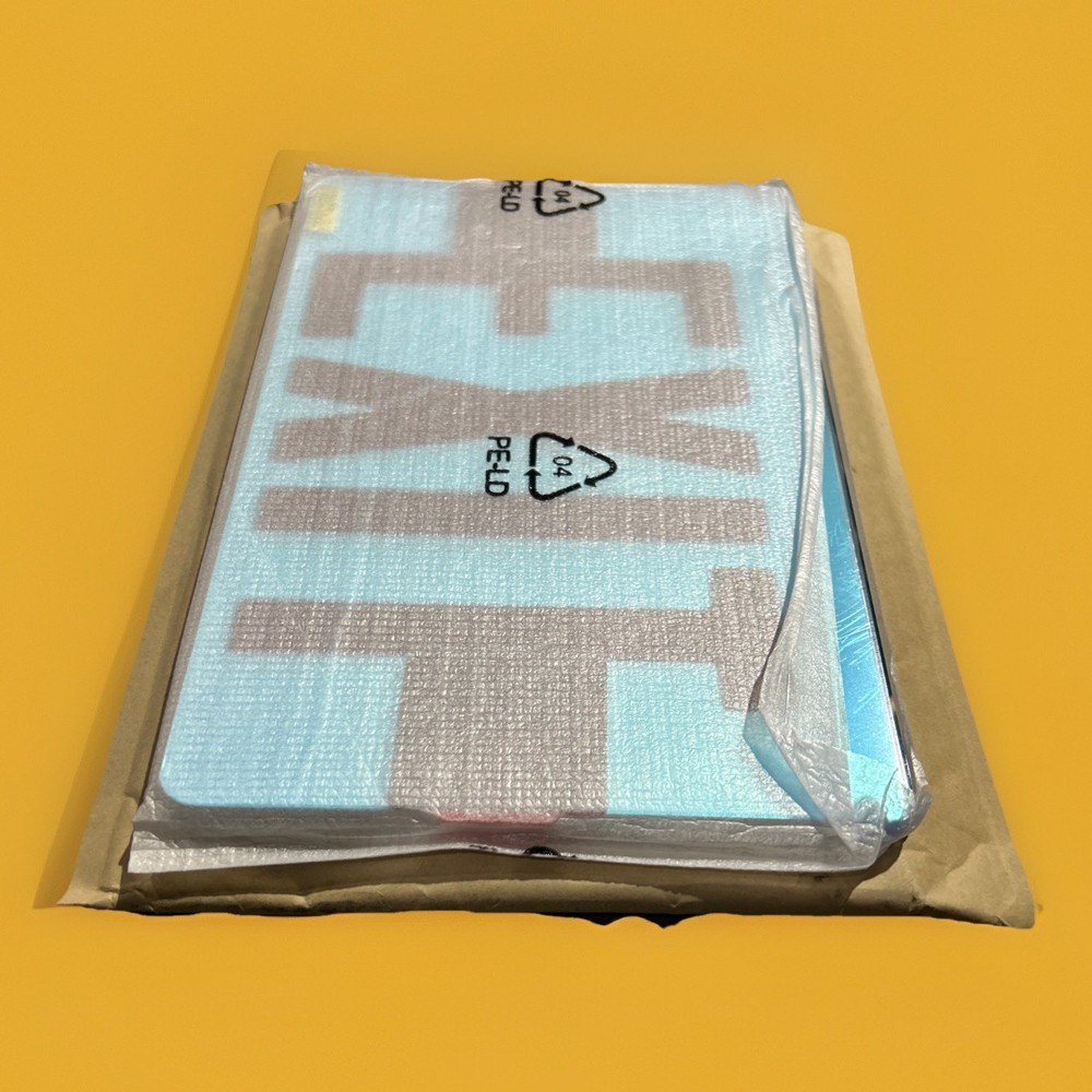 🔥6" Exit Sign Panel DR(M) Mirror Panel (Red Letters) ~ 1 Unit