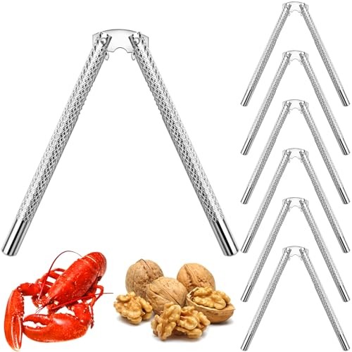 6-Piece Stainless Steel Nut Cracker Set