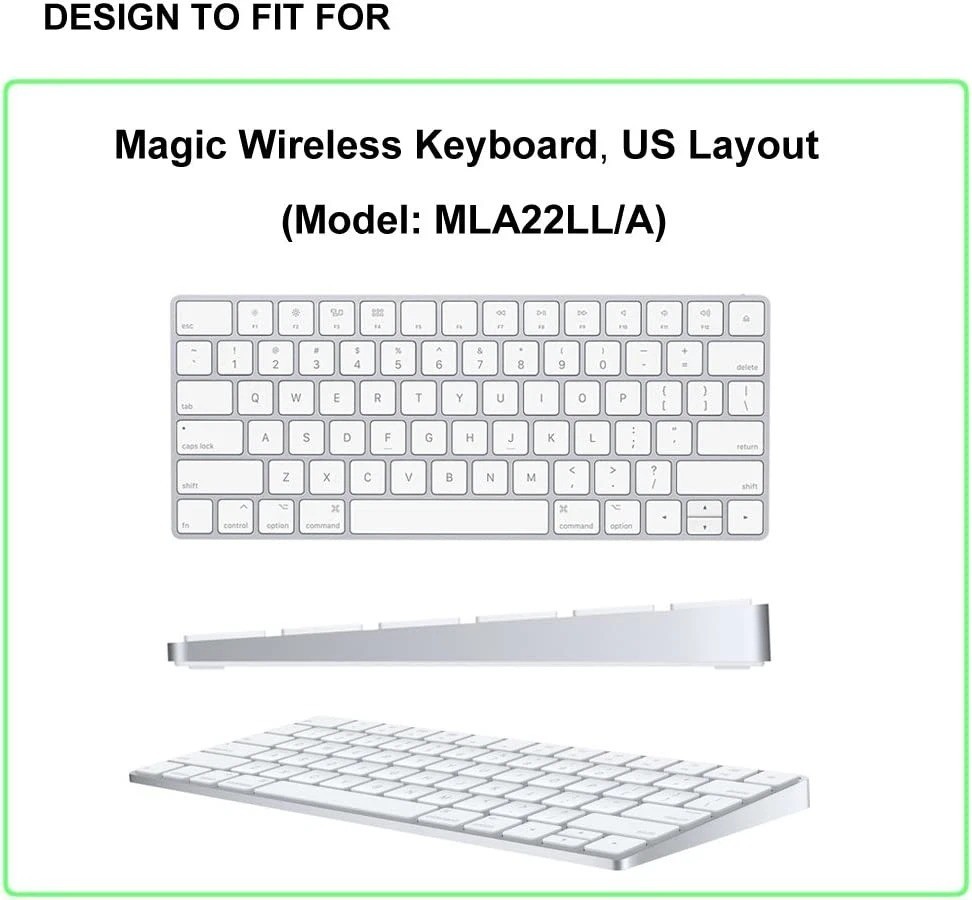 Ultra Thin Silicone Keyboard Cover Protector Skin for Apple iMac Magic Keyboard