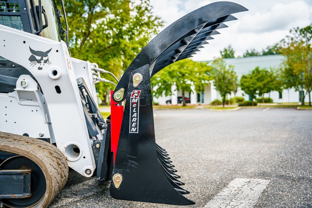 Root Rake Rock Grapple Attachment for Skid Steer/Track Loader 78" Wide