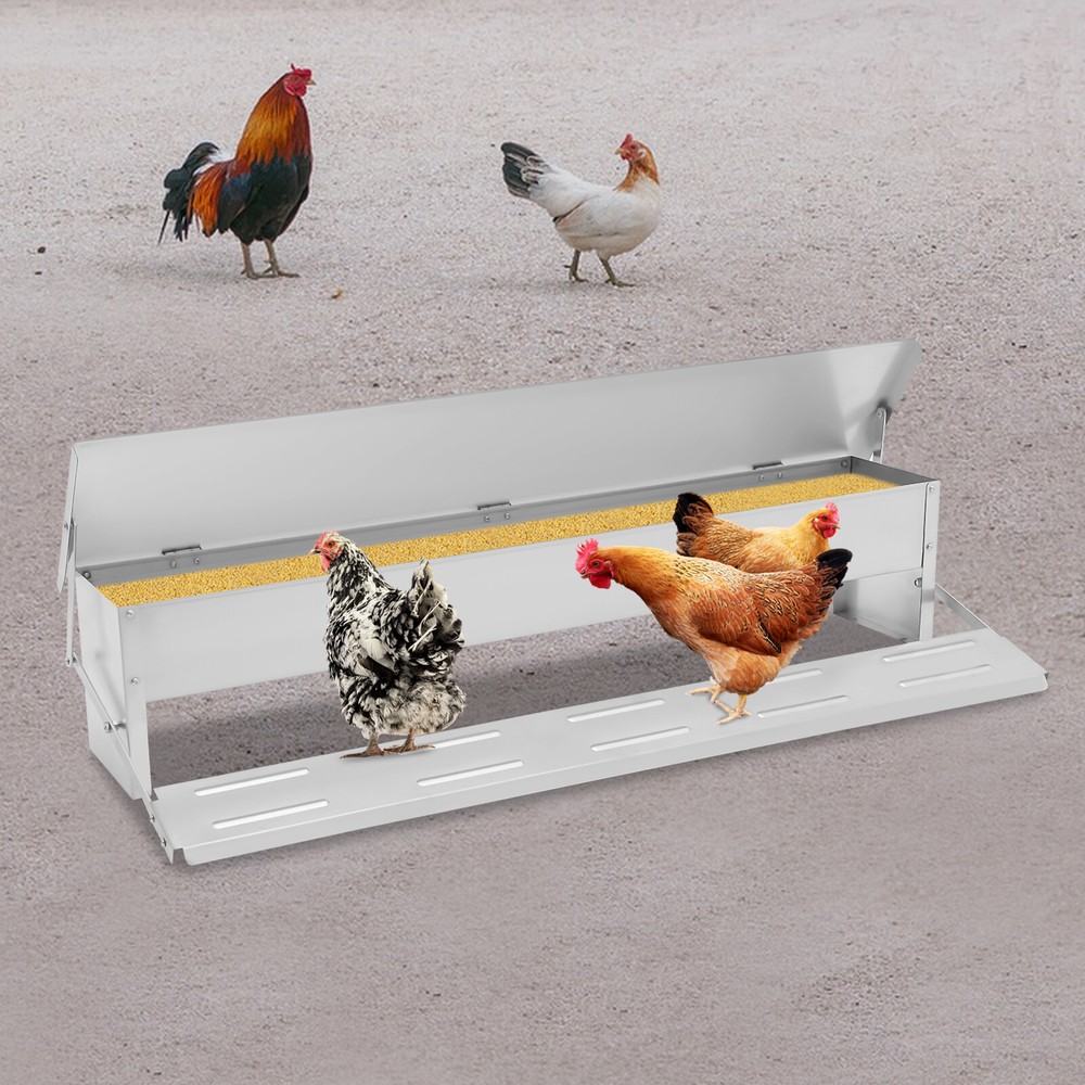 Automatic Chicken Feeder Large Capacity Poultry Trough 10kg