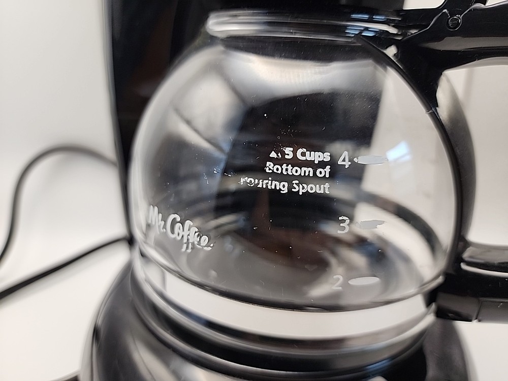 Mr. Coffee 5‑Cup Programmable Coffee Maker BVMC‑TFX7 Black- Tested & Working