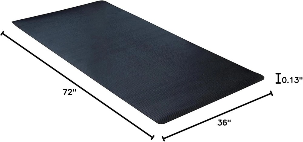 Commercial-Grade Black Rubber Scraper Mat