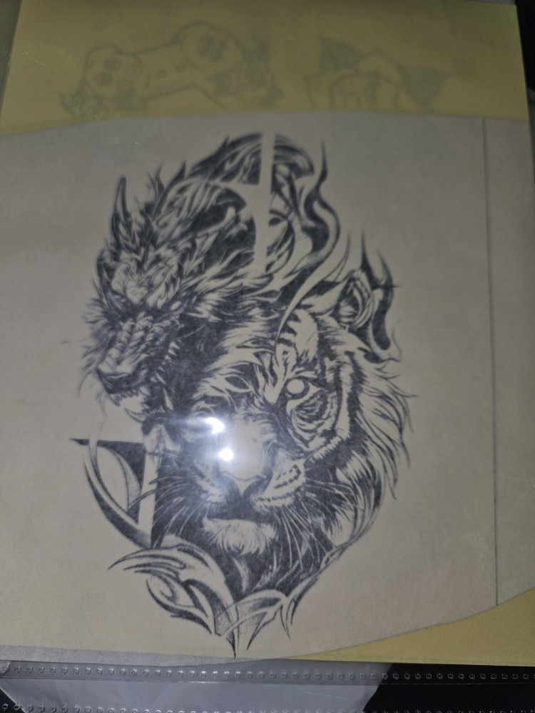 Pre Printed professional tattoo stencils