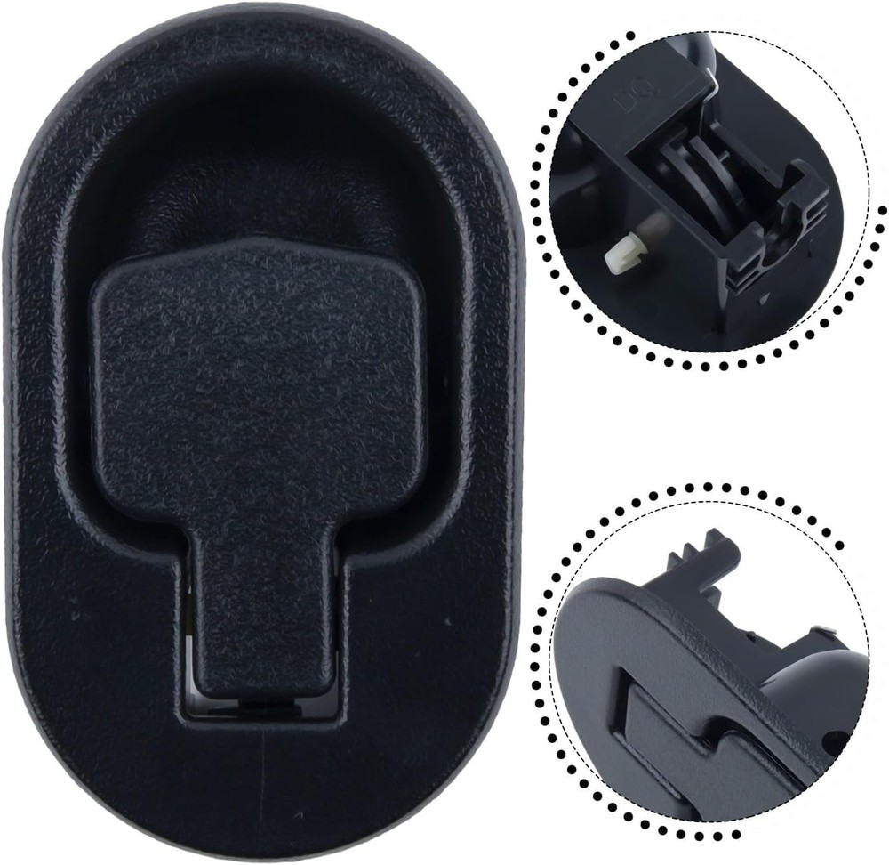 Black Recliner Replacement Release Lever Pull Handle ABS Plastic Fits 6mm/3mm