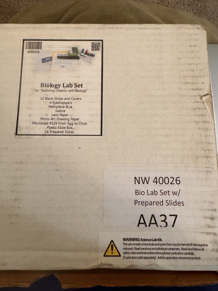 Home Science Tools 40026 Exploring Creation Biology Lab Kit Slides Preowned