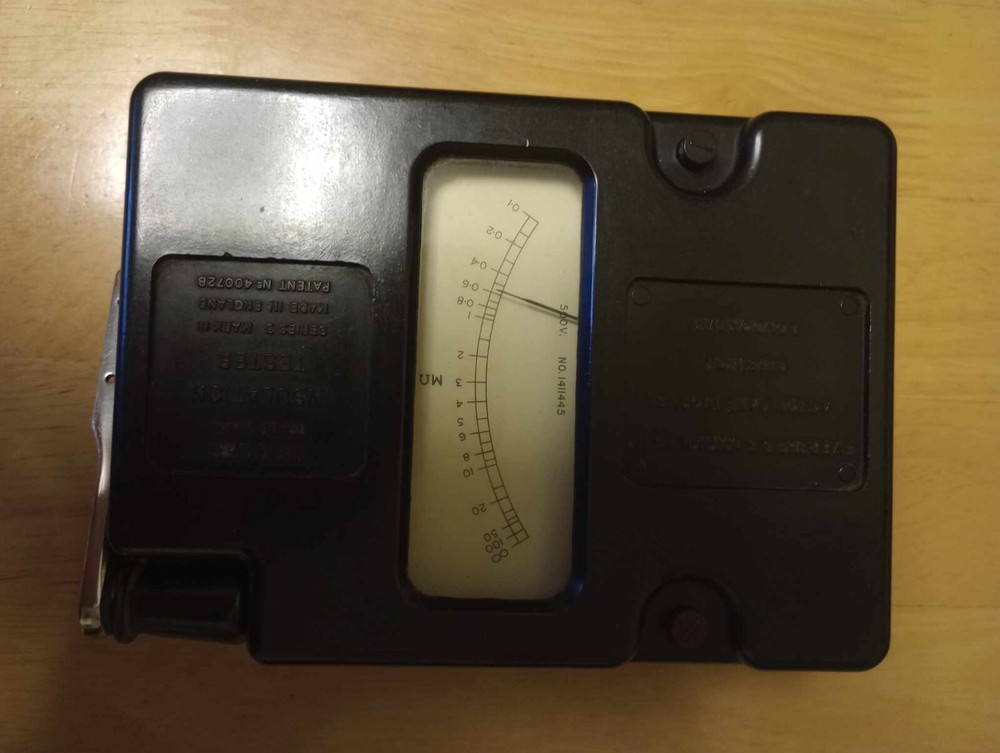 Vintage Meter Evershed Vignoles Insulation Tester Megger