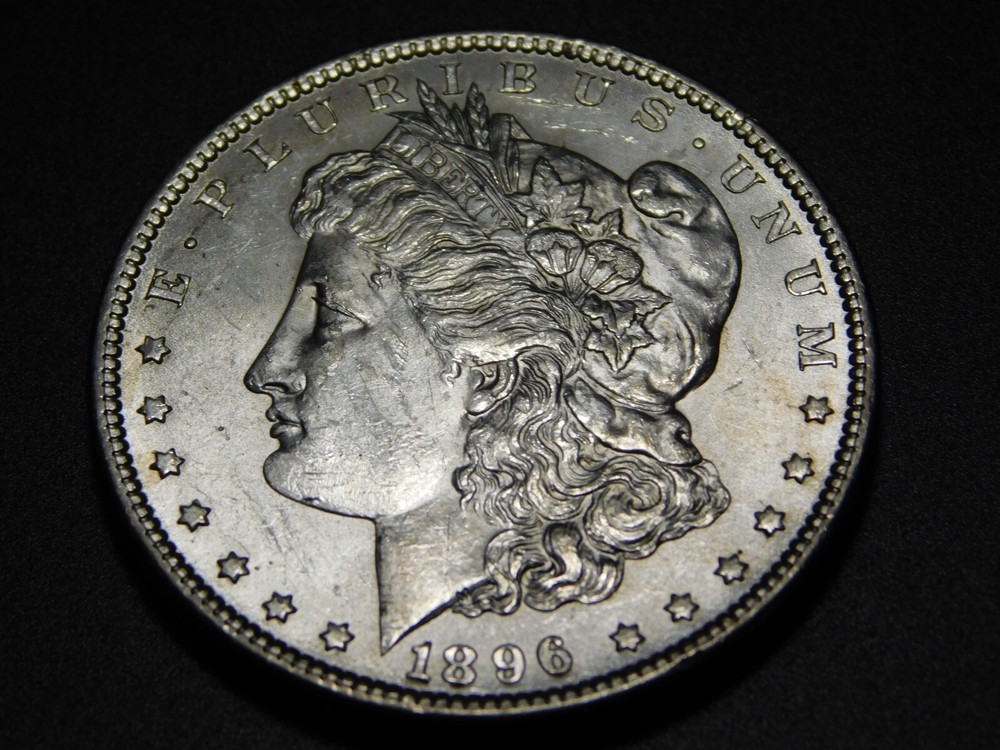 OLD WEST US COINS 1896 MORGAN SILVER DOLLAR