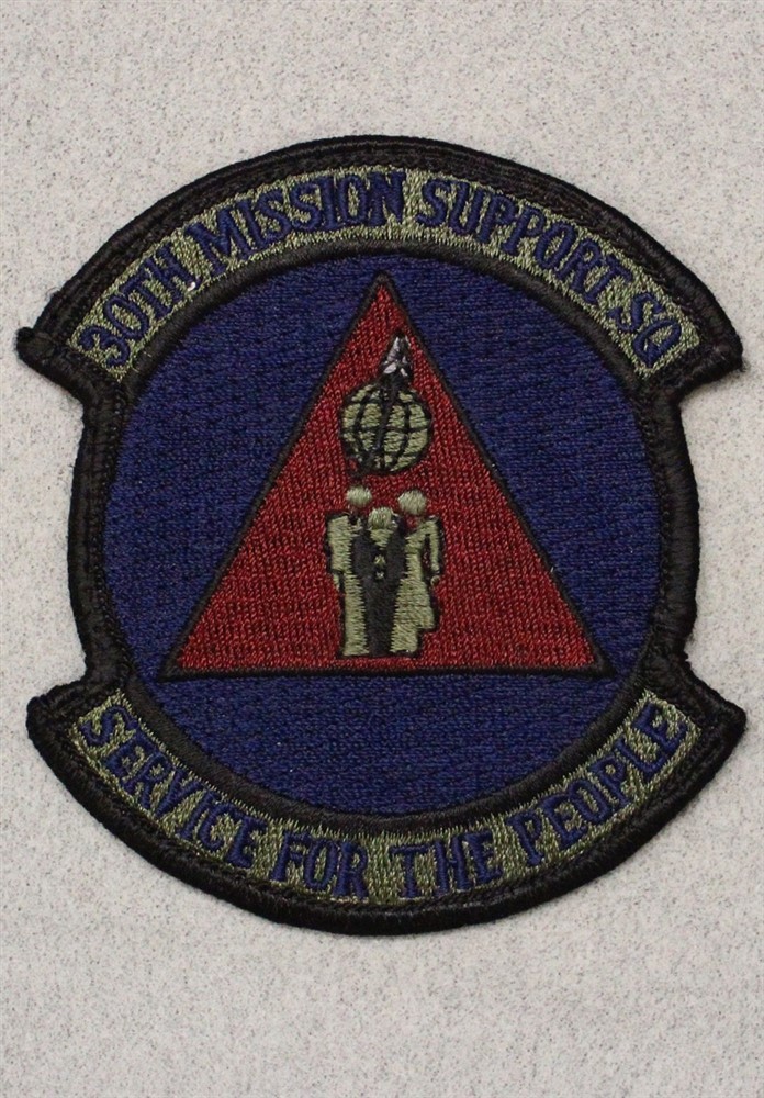 USAF Air Force Patch: 30th Mission Support Squadron - subdued 3486