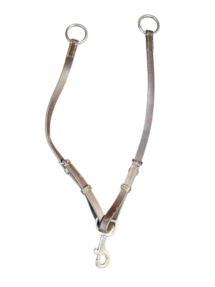 Horse Equine Brown Leather Training Forks