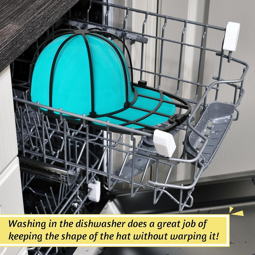 Baseball Cap Washer Cage Hat Cleaner Frame 13" Black