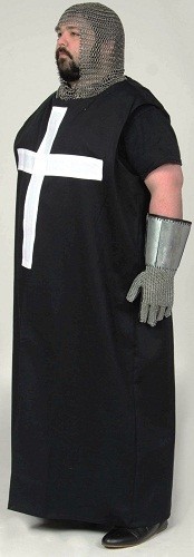 Medieval White Templar Crusader Tunic Surcoat & Cloak Reenactment SCA Larp