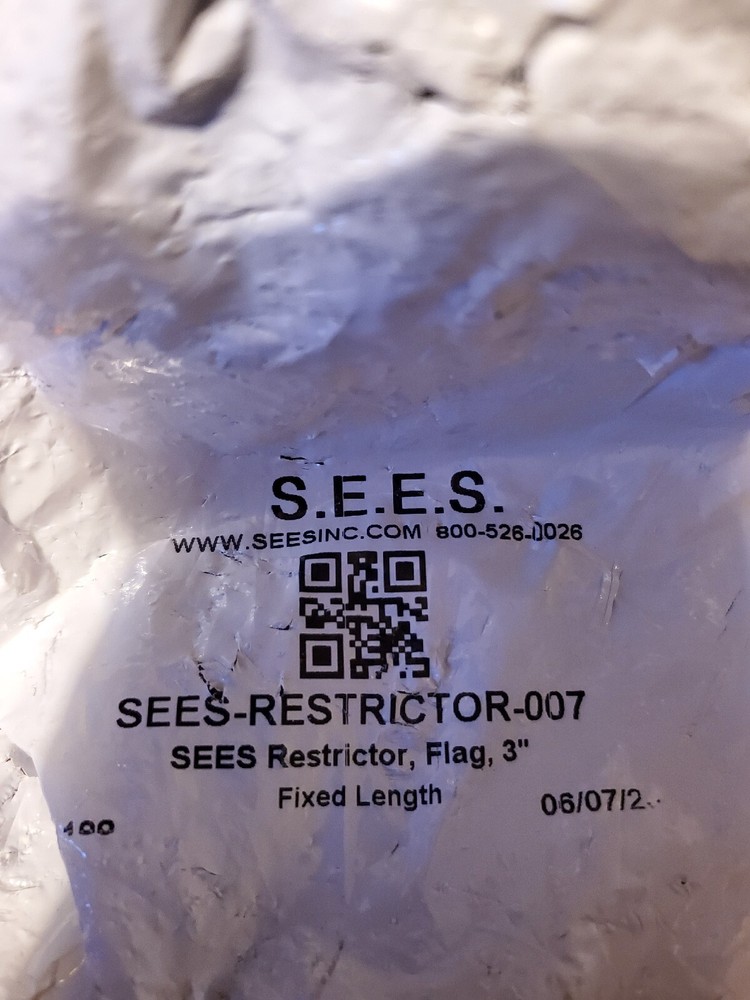 SEES-RESTRICTOR-007 Flag 3" Fixed Length.