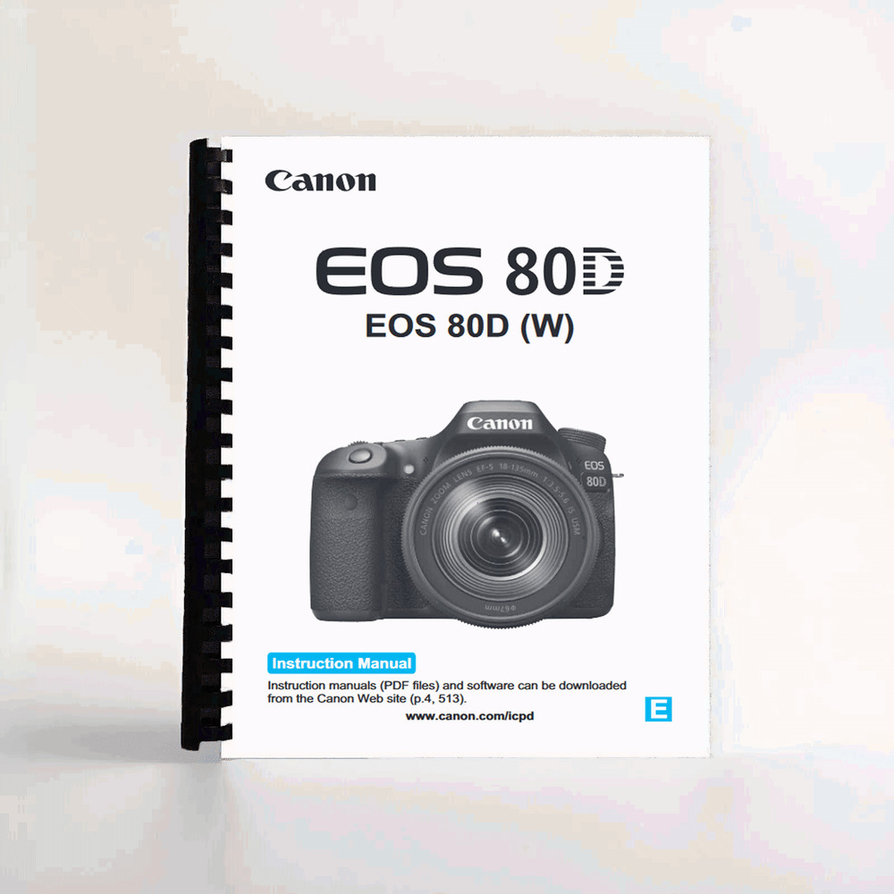 Instruction Manual for Canon EOS 80D