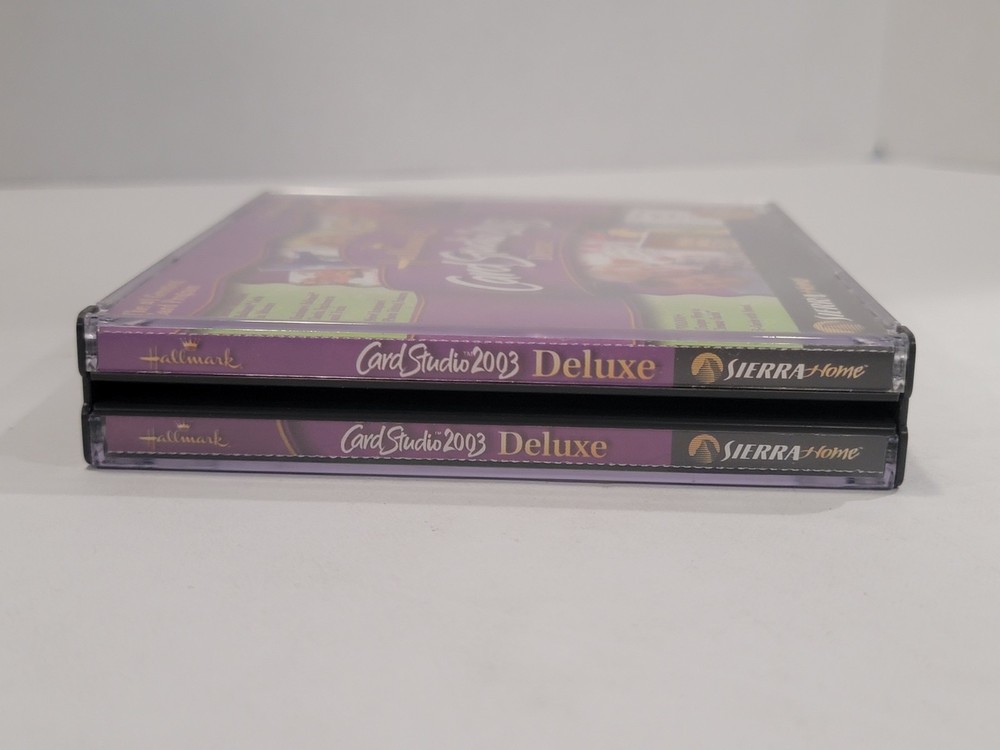 Hallmark Card Studio Deluxe 2003 PC 3 CD Set Sierra Home Computer Software