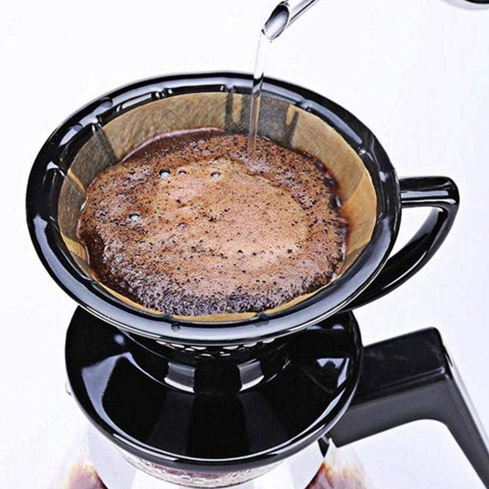 No.6 Coffee Filter Moka Pot Paper, 100 Pcs