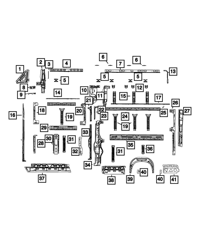 Genuine Mopar Frame Rail Bracket 68167273AA