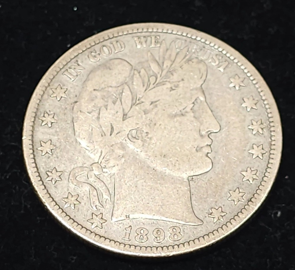 1898 Barber Half Dollar / Fine