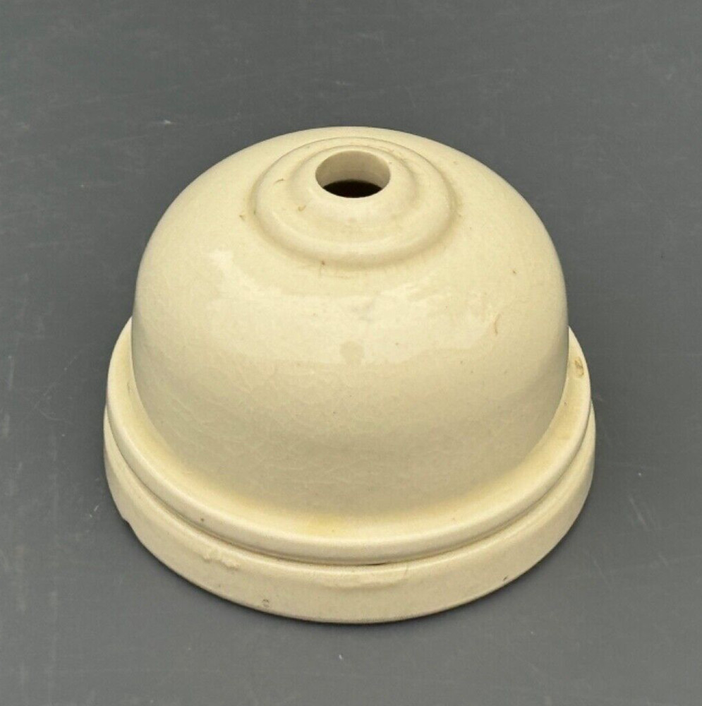 ANTIQUE PORCELAIN CERAMIC CEILING ROSE RECLAIMED