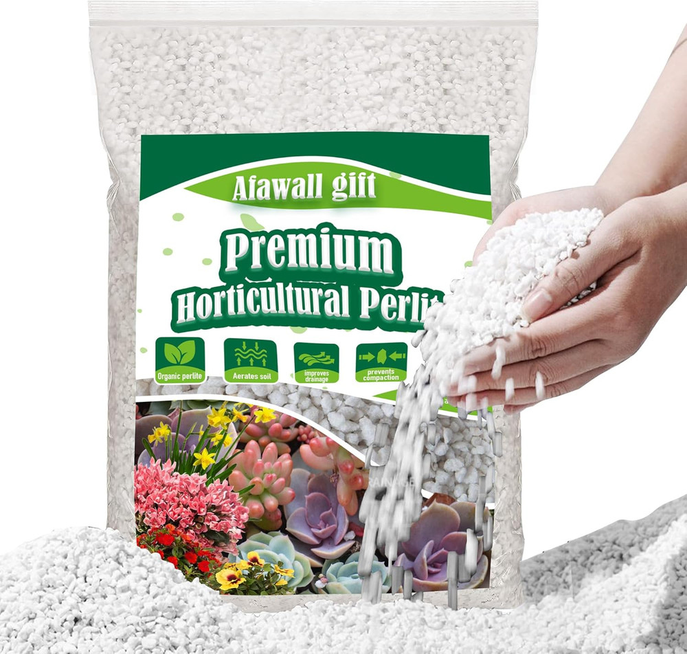 2QT Perlite for Plants Organic Perlite Horticultural Soil Amendment for Indoor &