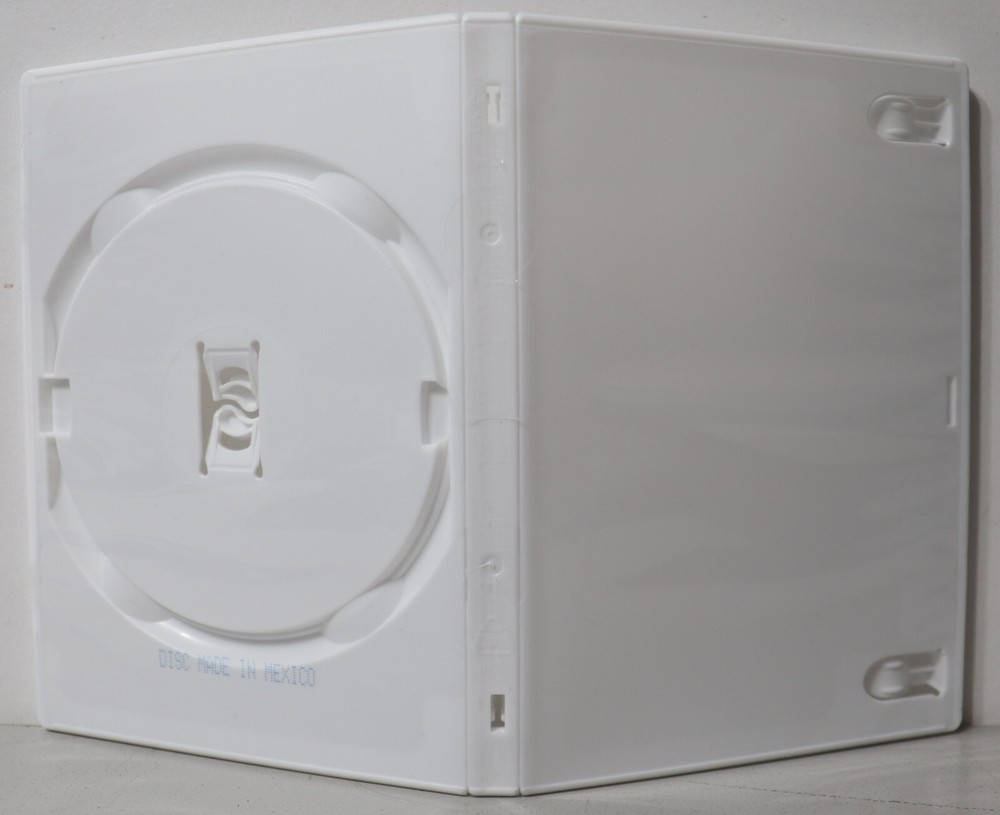 Genuine Amaray Eco-Lite 1-Disc Single 14mm White DVD Replacement Case Shell NEW