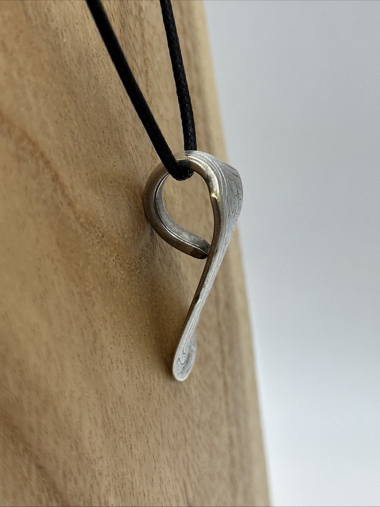 Vintage WP Fork Handle Pendant Silver Plated Hallmark Handmade Upcycled Gift