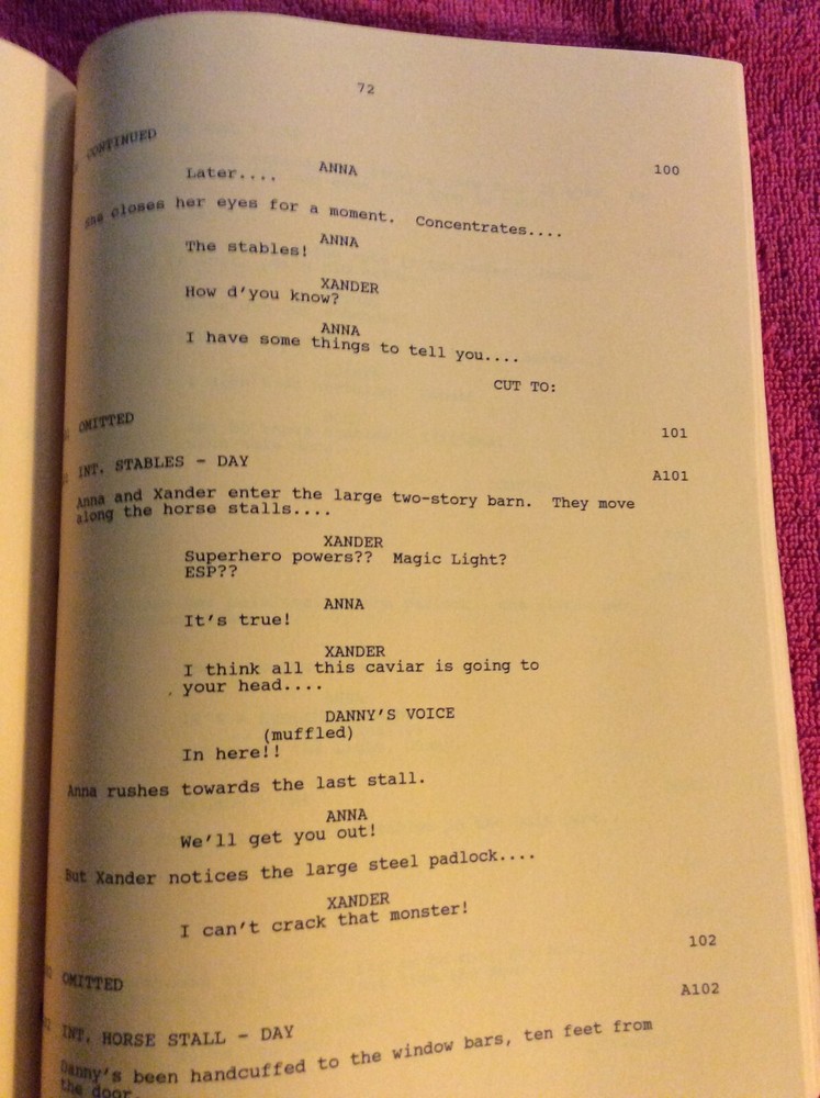 ORIGINAL SCRIPT ESCAPE TO WITCH MOUNTAIN ERIK VON DETTEN ELIZABETH MOSS VAUGHN