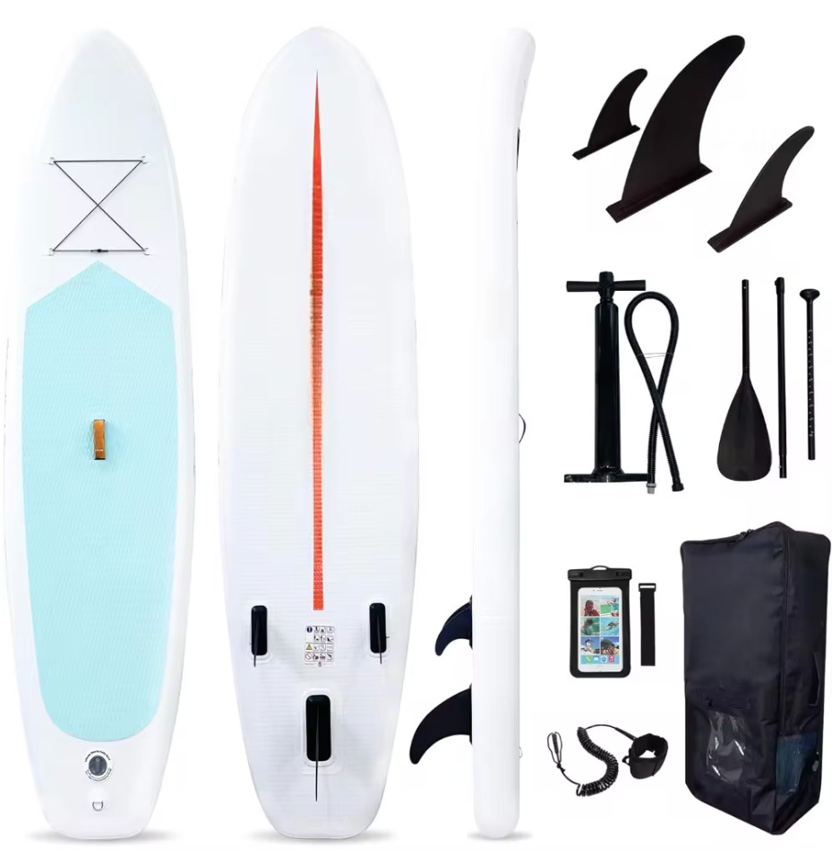 Paddle Board Inflatable SUP Board, Leash, Paddle, Hand Pump, extra Accessories