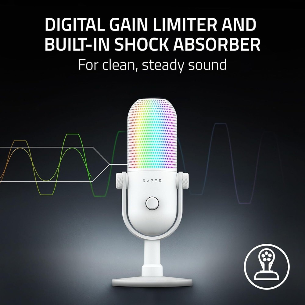 Razer Seiren V3 Chroma RGB USB Microphone White