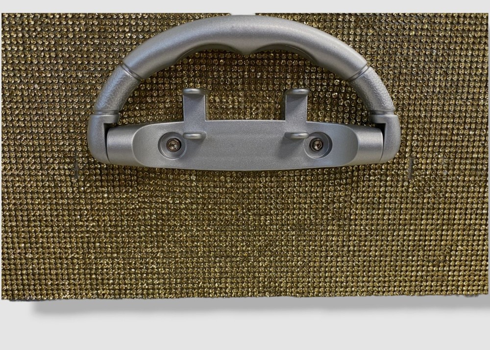 Wireless Express Bling Gold Portable Boombox Bluetooth Speaker