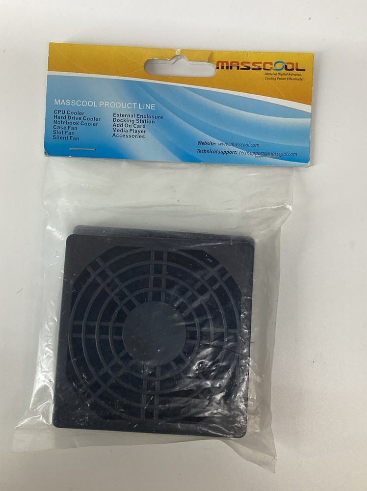 Masscool 80mm Computer Plastic Foam Fan Filter Dust Guard abs plastic (2-pack)