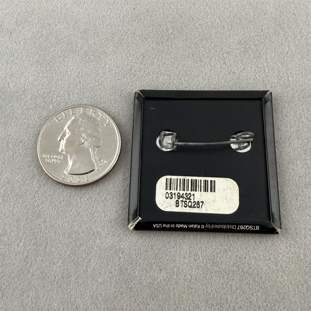 Bad Influence Devil Horns Tail Funny 1.5" Square Pinback Button #61462