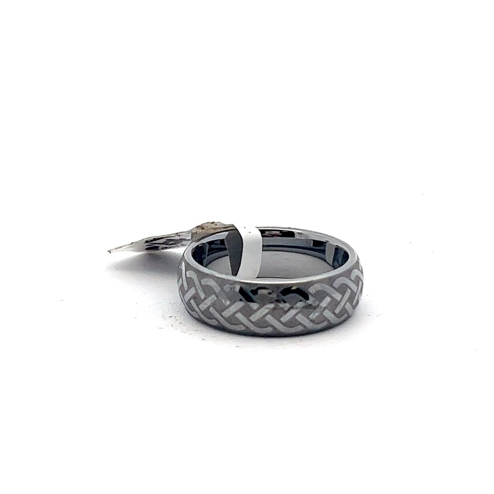 Triton Laser Engraved Tungsten Carbide 7mm Band Ring