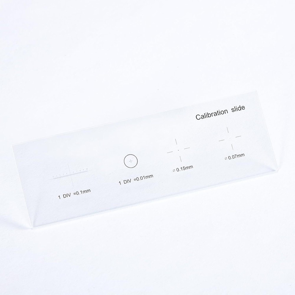 New 0.01mm Microscope Reticle Calibration Slide Multifunctional Microscope US