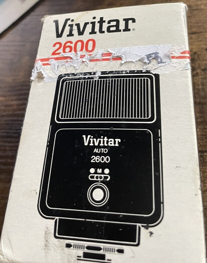 Vivitar 2600 Auto Electronic Flash For Camera Computer Blitz Guide#DIN 21/m:18”