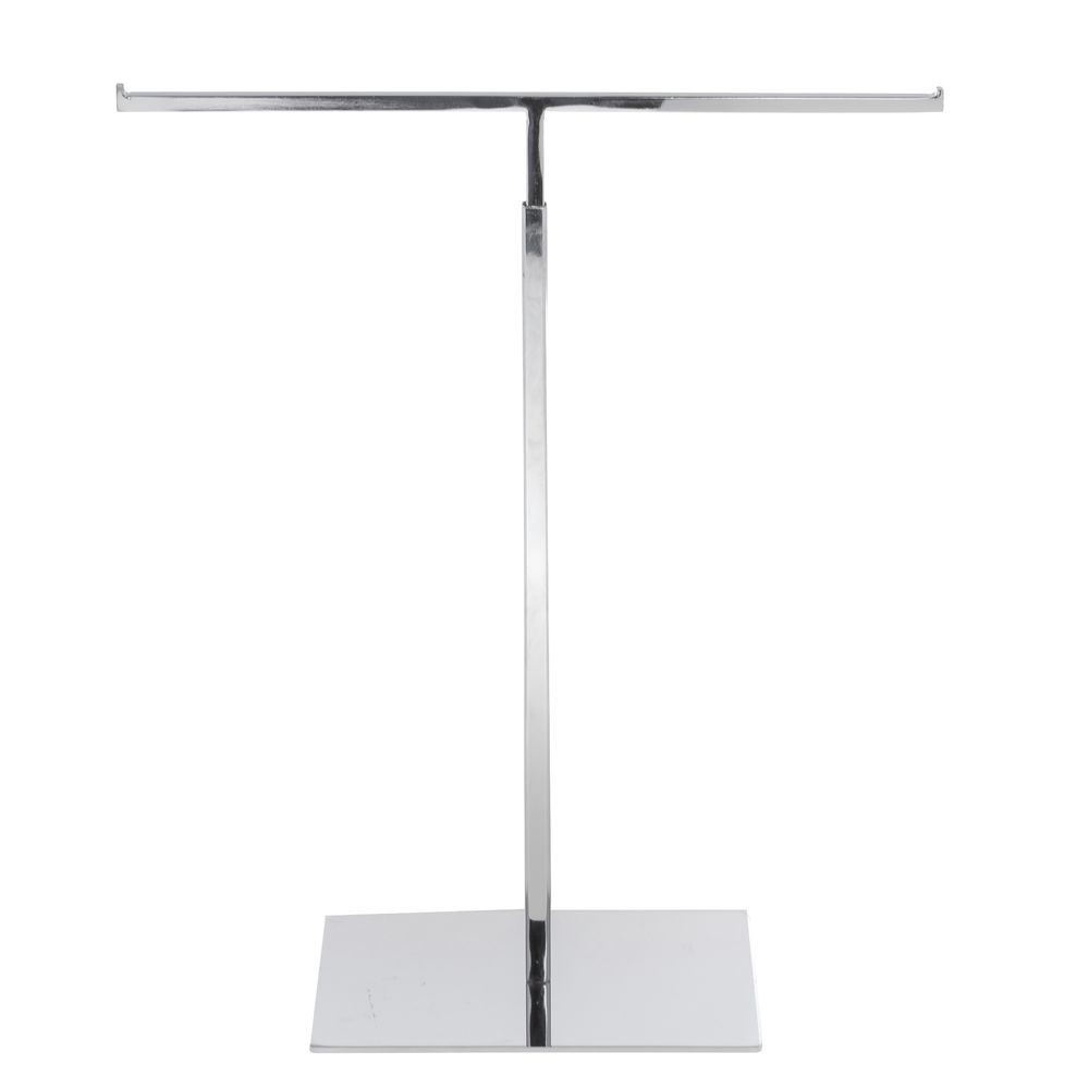 Adjustable T-Bar Handbag Stand, Chrome