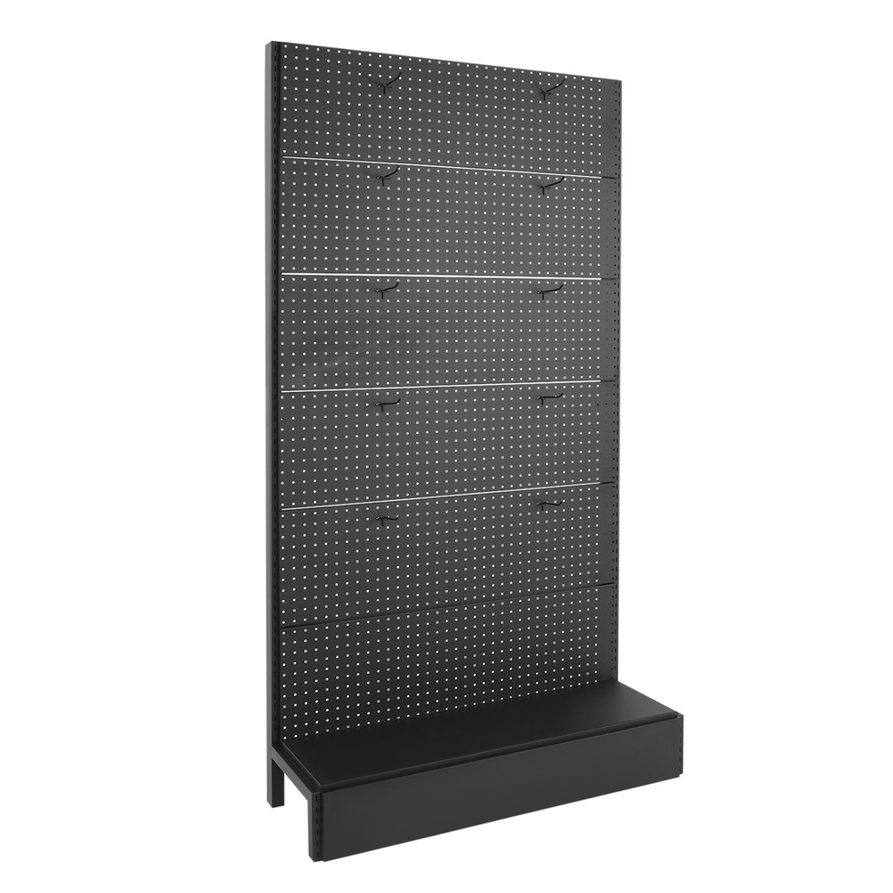 Peg Board Display Stand 6 Panels Retail Display Rack Display Stand with 10 Hooks