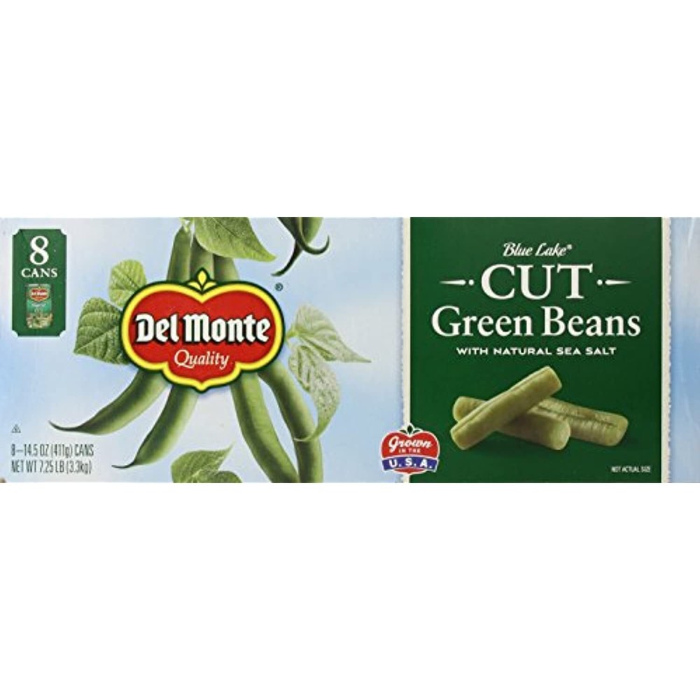 Del Monte Cut Green Beans, 8 Count
