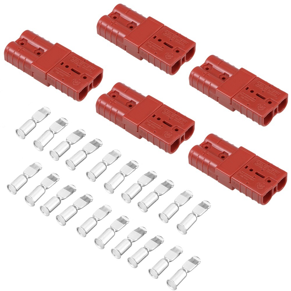 5Pair Battery Quick Connect Disconnect Jumper Connectors Cable Plug Winch 50A
