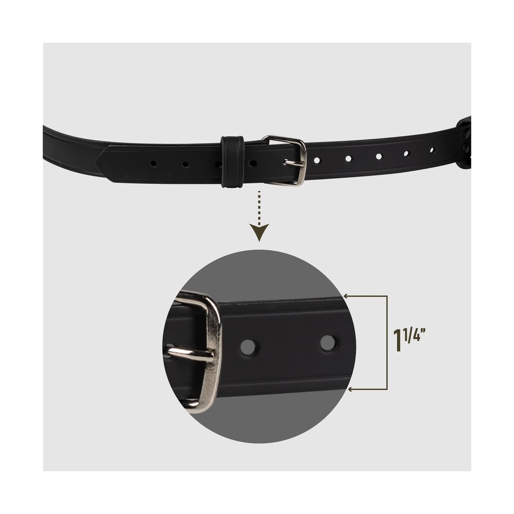 Firefighter Reflective Radio Strap and Holder Leather Bundle Set Includes Rad...